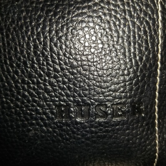 H Huser Black Leather Tote Bag - Picture 4 of 4